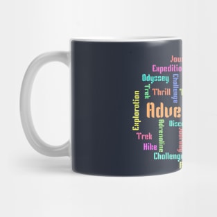 Adventure word art Mug